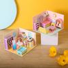 Model Toys 3D Room Cardboard House Room Model Craft Toys 3D Room Model Puzzle Toys  Children Gifts