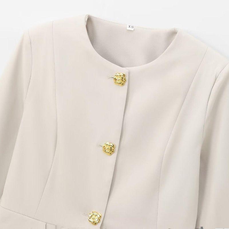 Kaslead New Arrival Women's Fashion Style Flip Suit Outwear Casual Pants 9288507 9287507