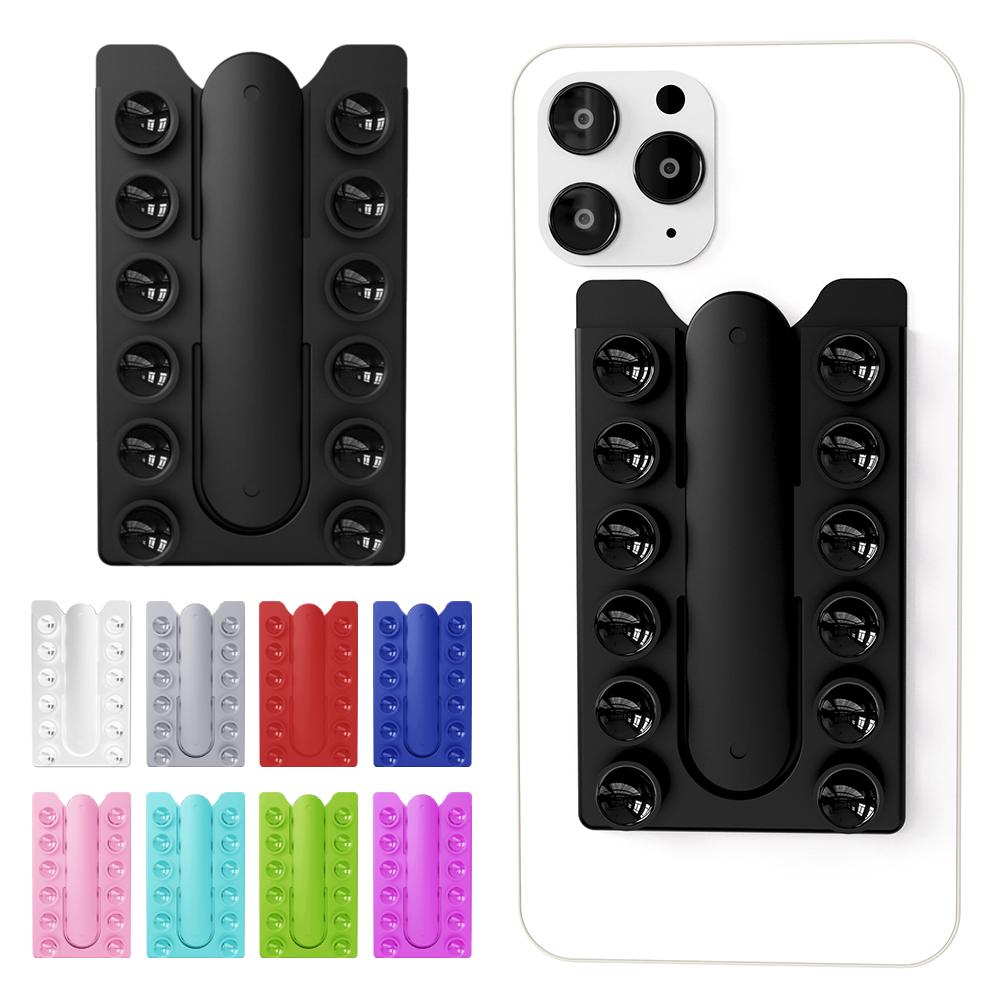 2 в 1 задняя наклейка присоска держатель мобильного телефона силиконовый коврик для чашки смартфон настенная подставка для стеклянной плитки гладкие стены или стол