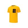 Puma Logo Solid Color Round Neck Short Sleeve T-Shirt Unisex Tops Bright-Yellow 537527-39