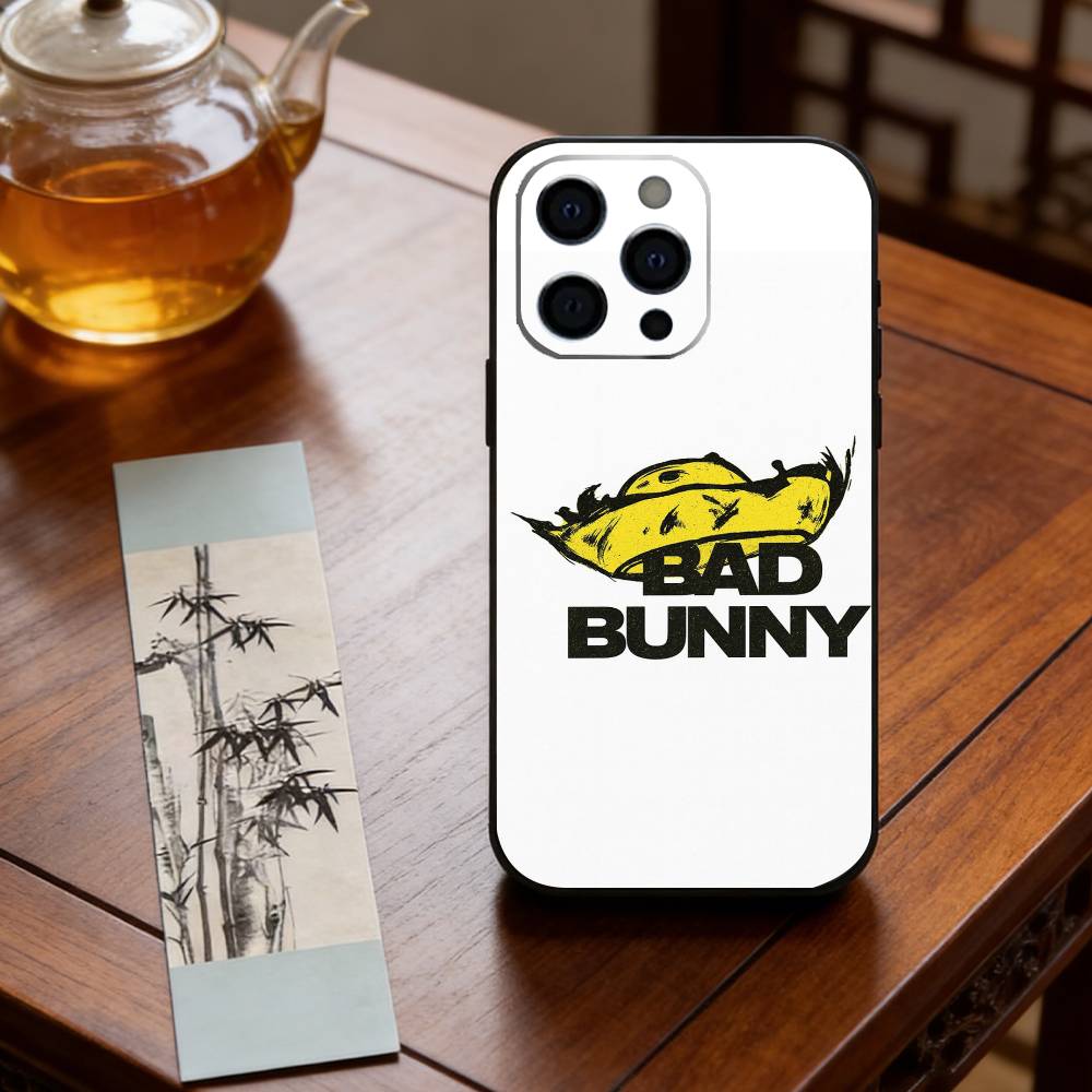 B-Bad B-Bunny DTMF Phone Case For iPhone 17, 16,15,14,13,12,11 Plus,Pro Max, Others Soft Black Cover