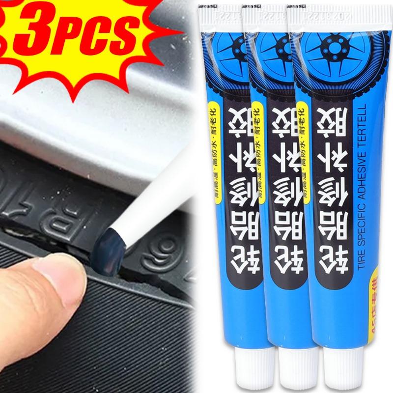 90/60/30ml Rubber Tires Sealant Car Wheel Tire Repair Tools Wear Resistant Rainproof Auto Tire Damage Soft Filling Adhesives