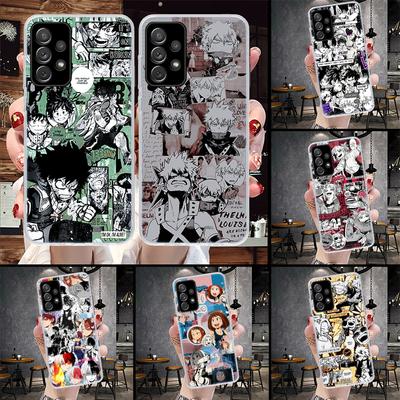 Чехол для телефона «Мой герой Академии» с изображением аниме для Samsung Galaxy A51 A52 A71 A72 A42 A32 A22 A02S A12 5G A21S A31 A41 M12 M21 M31S, крышка-ракушка