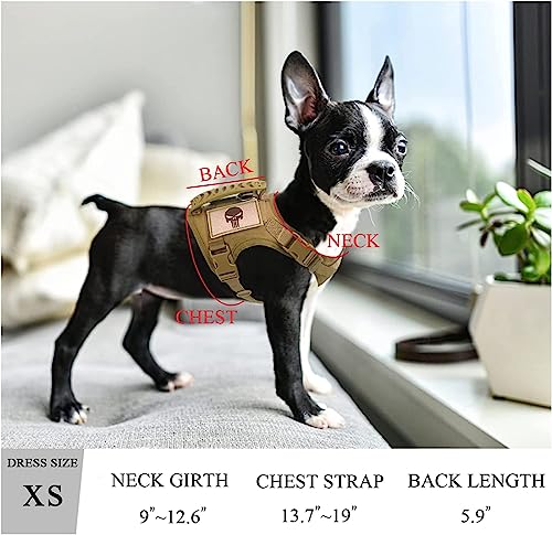 Outdoor military‑style tactical cat harness, adjustable vest designed for walking cats, khaki