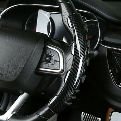 2x Универсальная накладка на руль автомобиля из углеродного волокна, нескользящие аксессуары