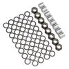 56PCS Skateboard Truck Hardware Kit Iron Spacers Axle Nuts and Speed Rings for Skateboard and Longboard