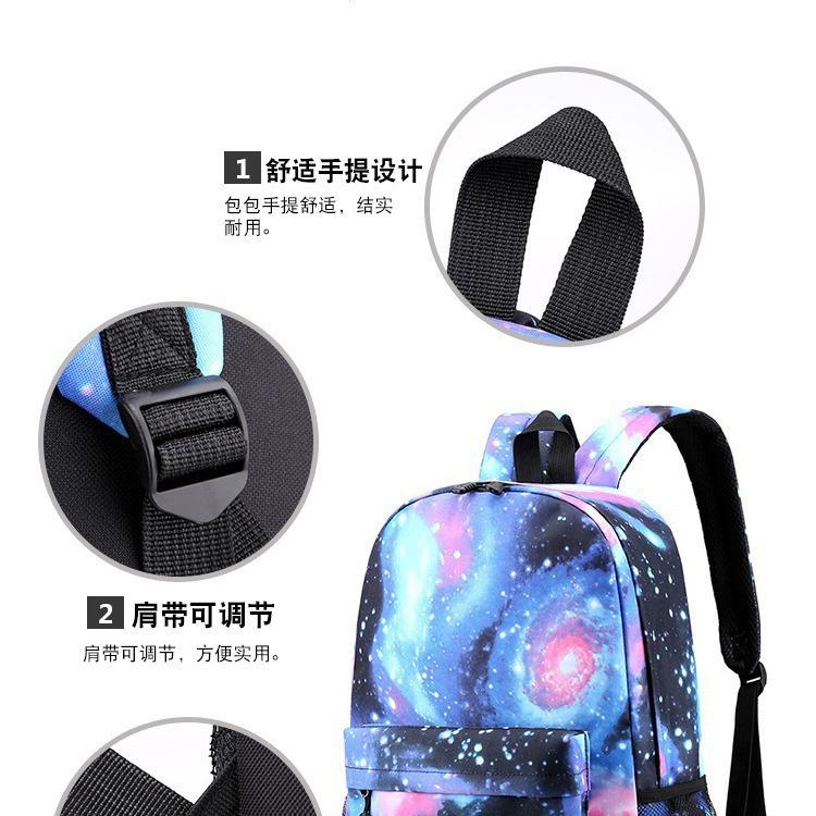 Neymar Football Printed Backpack 3-Piece Set Large Capacity Double Shoulder Bag Casual Pencil Case Single Shoulder Bag for Students