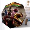 Зонт Power Rangers Ветрозащитный Автоматический Складной Зонт Мультяшный Супергеройский Зонт от Дождя для Детей Мальчиков Подарок