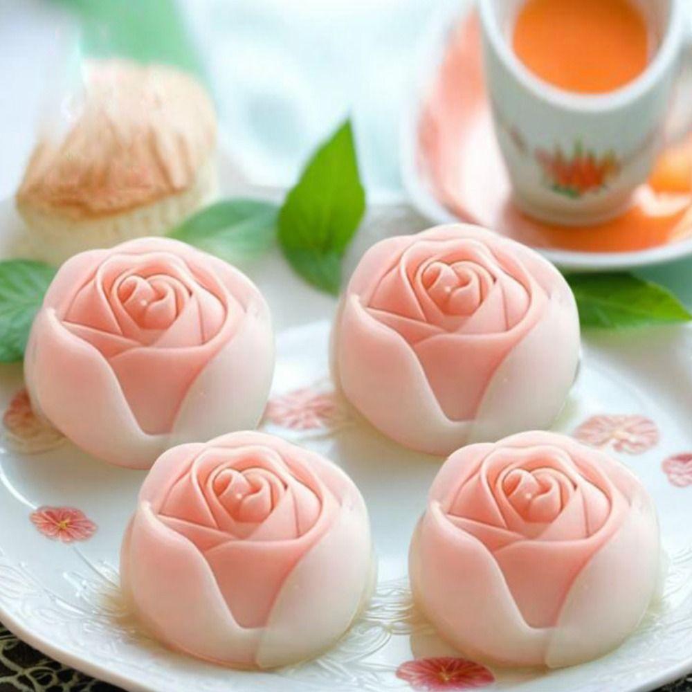3D Peony Lotus Cake Mold Non-stick Rose Flowers Silicone Mold Practical Hibiscus Mousse Mold Party