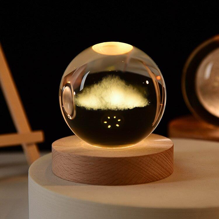 3D хрустальный шар, хрустальная планета, лазерная гравировка, глобус солнечной системы, астрономический подарок, подарок на день рождения, стеклянная сфера, украшение для дома