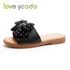 Brand Summer Women's and Student Natural Leather Fashion Slippers Large Size 35-43
