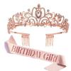 Baroque Exquisite Crown Bridal Crown Tiara Hair Accessories Popular Princess Hair Comb Crown Tiara Shoulder Straps