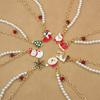 Christmas Bracelet Santa Claus Snowflake Snowman Xmas Tree Fashion Jewelry Oranments