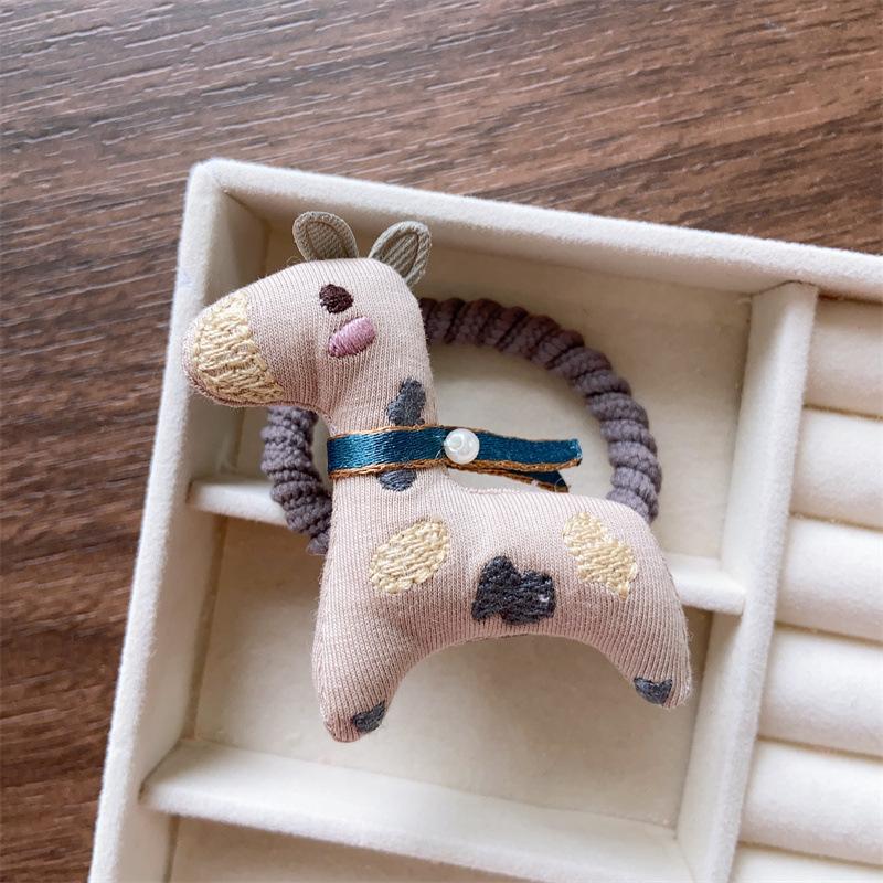 Детская милая резинка для волос с животными, эластичная, с кроликом, резинки для волос для девочек, резинка для волос с детским слоником, детские повязки на голову, аксессуары для волос