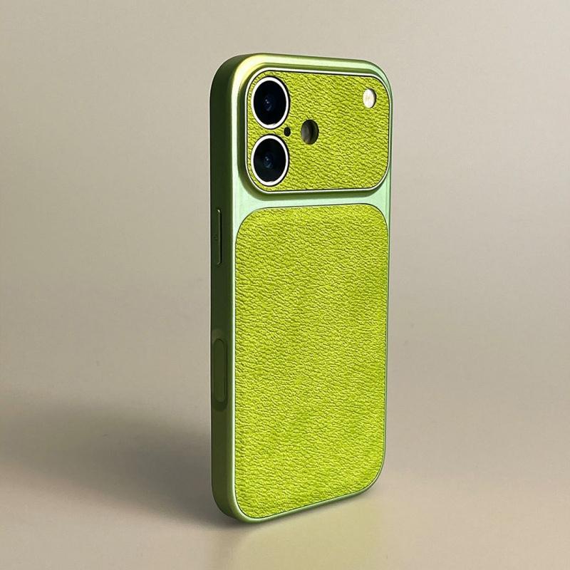 Жесткий кожаный кейс с покрытием для iPhone 17 Air 16 15 14 13 Pro Max, противоударный, матовый, цвет конфеты, броня, бизнес-чехол для телефона