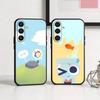 Мультяшный Goob D-Dandys W-World Чехол для телефона Samsung A73, A21s, A22, A31, A32, A52, A53, A71, A80, Мягкий черный корпус