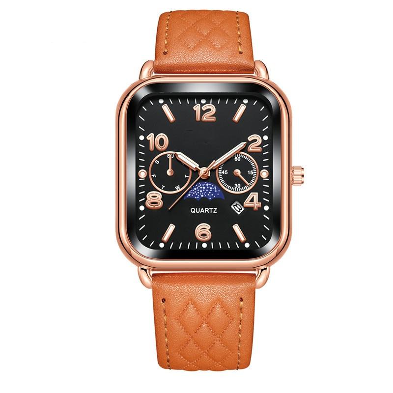 Women Strap Quartz Watches Leather Wristwatch With Date Watch