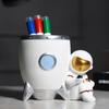 Cute Children's Day Astronaut Pen Holder Creative Gift Desktop Decorative Ornament Pen Bucket