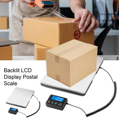 Цифровые почтовые весы с ЖК-дисплеем, прочные весы из нержавеющей стали, высокая точность, 200 кг/0,01 кг, перезаряжаемые почтовые весы
