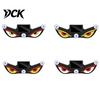 Light Sensor Car Lamp Devil Eyes Solar Powered LED Dynamic Windshield Ambient USB-C Atmosphere Lighting Rechargeable Vehicle with