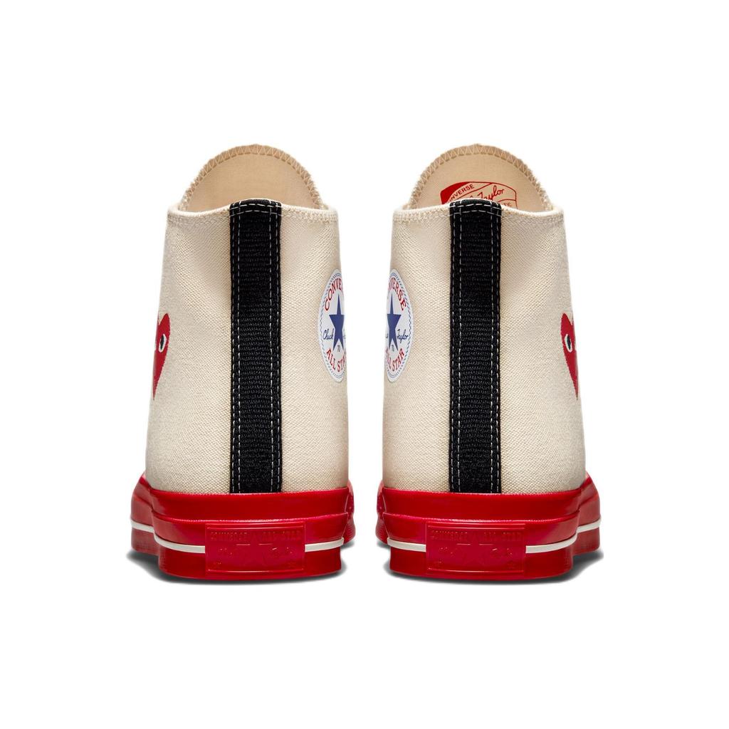 Comme des Garçons Play x Converse Chuck 70 High Pristine Red Унисекс Кроссовки Крем Egret A01794C