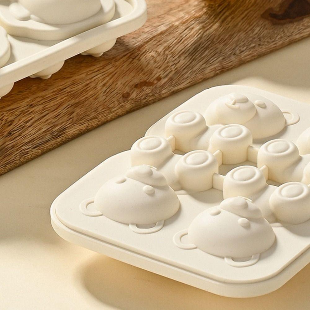 Силиконовая форма для кубиков льда 4Grids Ice Cube Box Ice Cube Tray Bear Ice Cube Mold Home