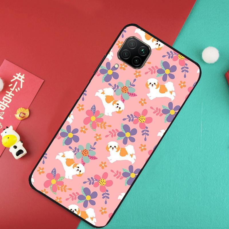 Cartoon Shih Tzu Dog For Huawei Nova 12S 9 10 SE 7i 8i 11i 12i Y60 Y61 Y70 Y72 Y73 Y90 Y91 P20 P30 P40 Lite Case