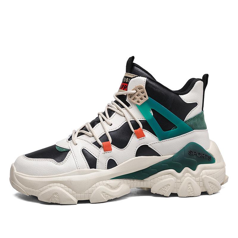 Высокие мужские кроссовки 2024 года, новые осенние повседневные кроссовки для бега, баскетбола, для учеников средних классов, на толстой подошве, для пап, модные кроссовки