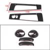 For Fiat 500 2010- ABS Car Rearview Mirror Adjustment Switch Frame Door Storage Box Decorative Frame Sticker Car Accessories