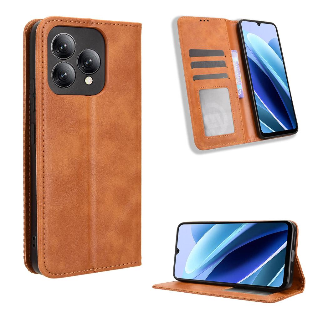 Чехлы-книжки для Cubot A40 из ПУ кожи, полная защита корпуса, противоударные, прочные, ретро чехол для телефона