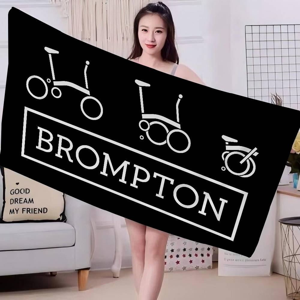 Абстрактное искусство Велосипед Brompton Микрофибра Пляжное полотенце Впитывающее Быстросохнущее Мягкое Полотенце для йоги, плавания, курорта, альпинизма
