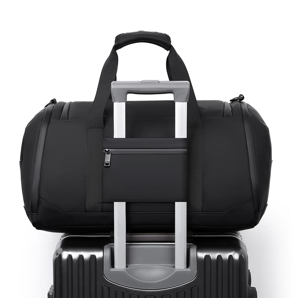 Men Large Capacity Luggage Bag for Business with Shoe Storage Lightweight Decompression Travel Bag