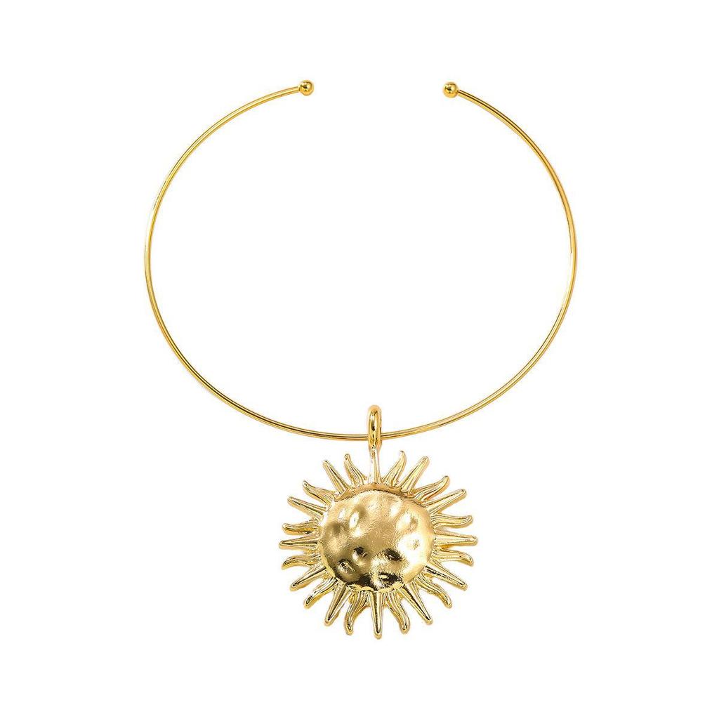 Summer Sunflower Jewelry Set: Necklace & Earrings Combo | Trendy European & American Style