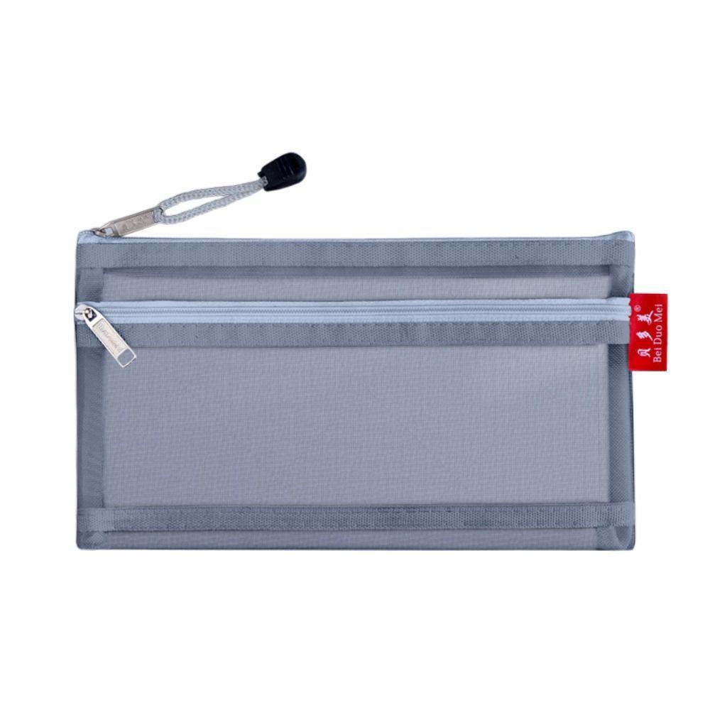 Large Capacity Stationery Pouch Zipper Stationery Holder Bag Simple Storage Bag Student
