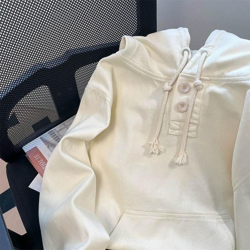 Толстовка большого размера, женские хлопковые топы с капюшоном, свободные повседневные универсальные спортивные топы, толстовки