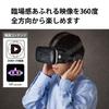 Очки виртуальной реальности ELECOM VR Гарнитура виртуальной реальности со встроенными наушниками для совместимости с регулируемыми очками для глаз Совместимость с iPhone и 3D Aspheric Optical