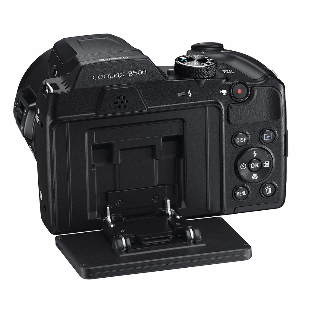 Цифровая камера Nikon COOLPIX B500, 40-кратный оптический зум, 16,02 мегапикселя, батарея AA, черный, B500BK