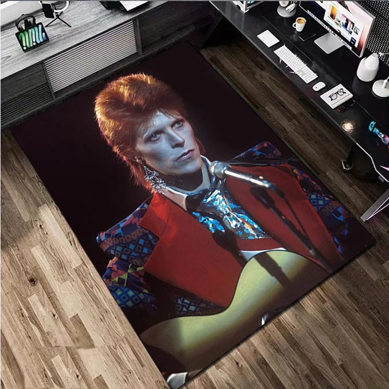 David Bowie Carpet Office Decorative Carpet For Living Room Bedroom Door Mat Floor Rug Computer Chair Area Rug perfect holiday gift