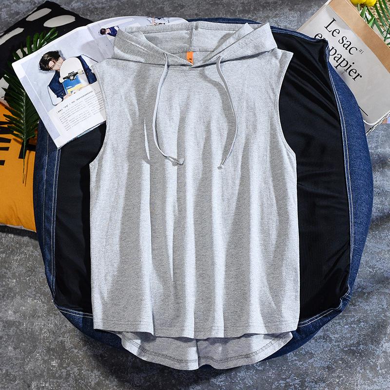 Men's and Women's Sleeveless Hooded Cotton Vest - Long-Staple Xinjiang Cotton, Casual and Loose-Fit