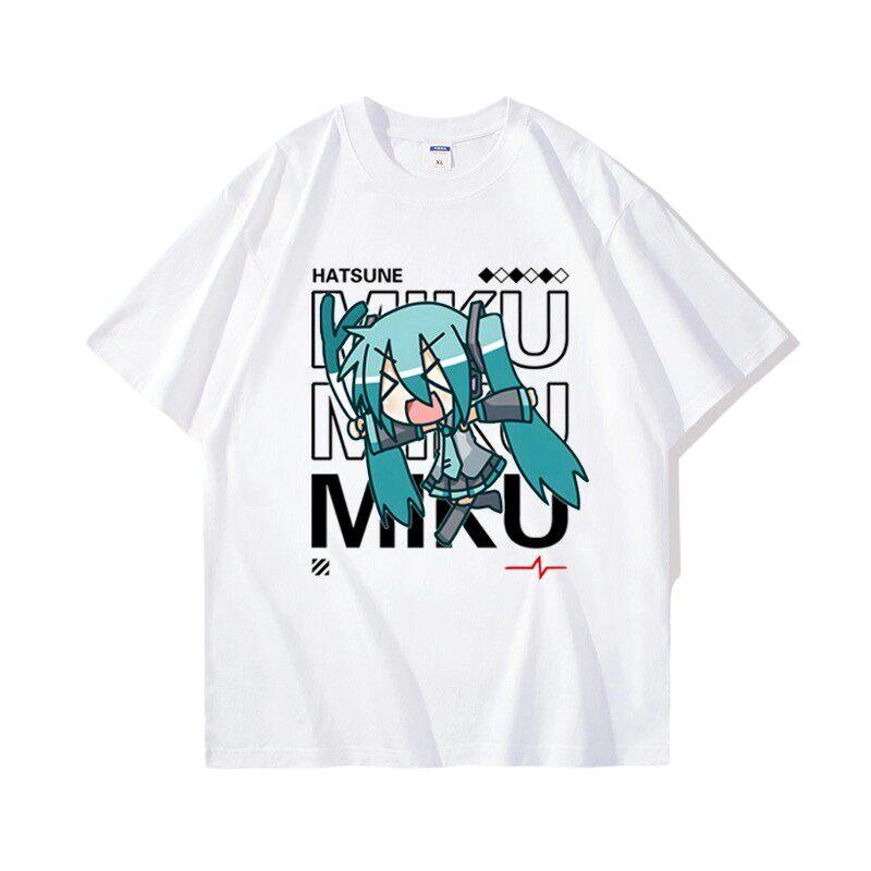 The Future of Junior Musicians Surrounding Hatsune Miku Printed Unisexs and Unisexs Loose Casual New Cotton Casual Tshirt