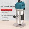 800W High Power Electric Edge Trimmer Small Portable Slotting Machine Handheld Woodworking Carving Power Tool