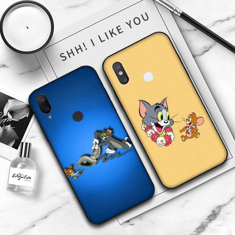 Мягкий чехол JT48 Mouse Cat Tom and Jerry для OPPO Reno 8 6 5 4 Pro Plus Find X3 A17 A3 A31 A38 A40 A53 A54 A55 A74 A76 A78 A77 A80 A94 A95 A96 Lite