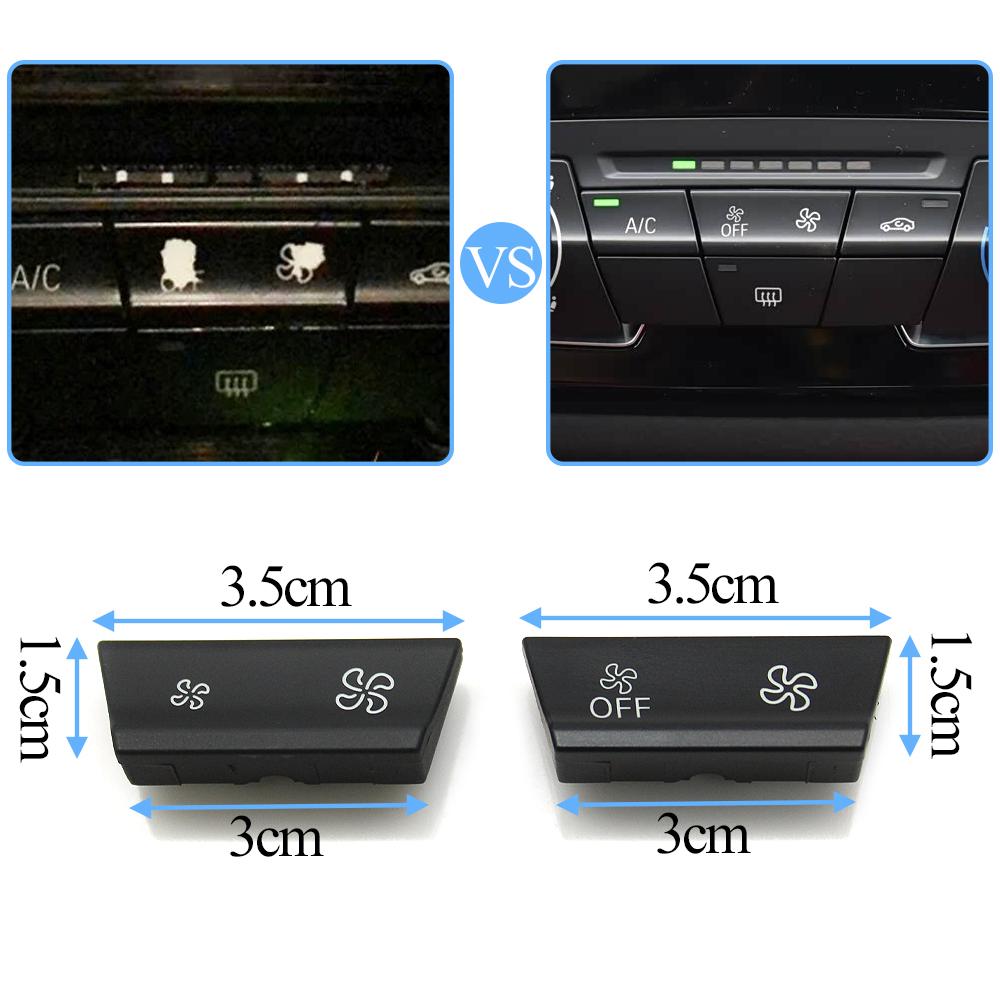 Car Dashboard Air Conditioner Wind Volume Fan Heater Climate Control AC Button For BMW 1 2 Series X1 X2 F52 F45 F46 F48 F49 F39