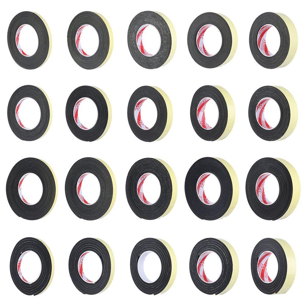 Weather Stripping Waterproof Foam Sponge Single Sided Adhesive Rubber Strip Tape Seal Strip
