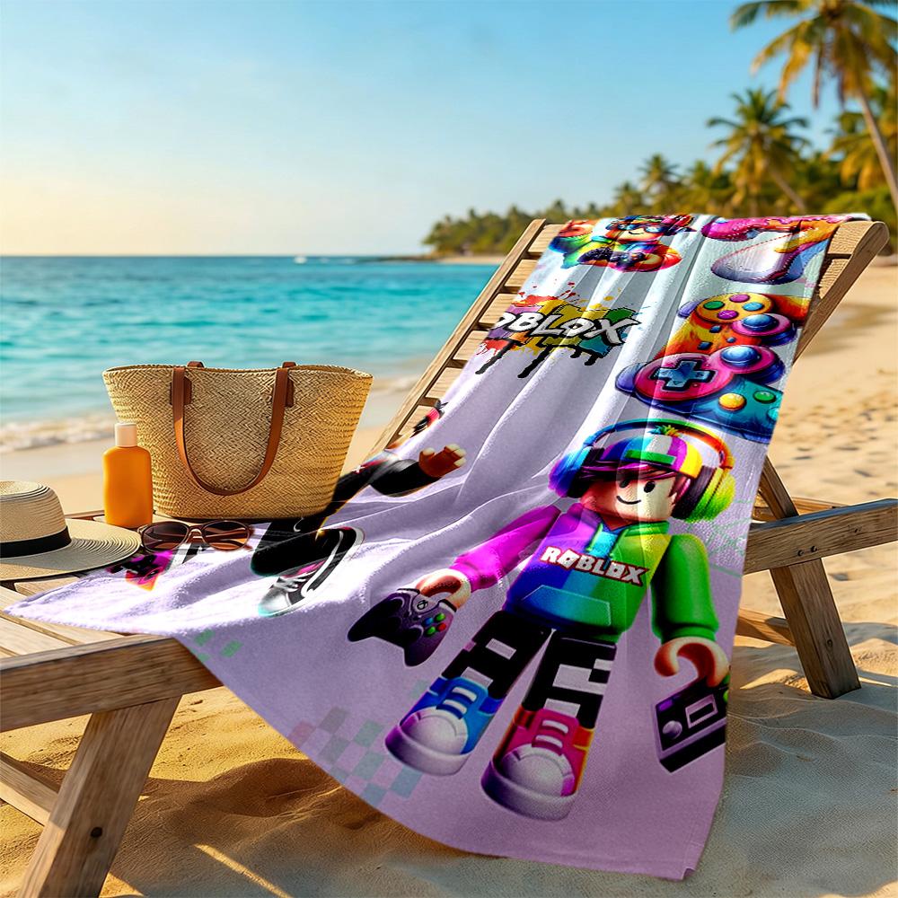 Roblox Beach Towel Super Soft & Absorbent Comfortable Lightweight