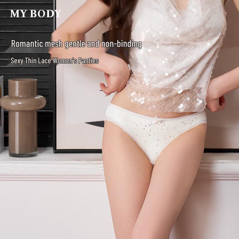 Женские трусы-слипы с низкой посадкой из соблазнительного кружева mybody