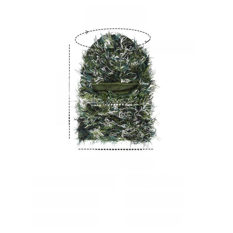 Ruidong Camouflage Woolen Ski Mask Balaclava - Warm Knitted Outdoor Sports Headgear
