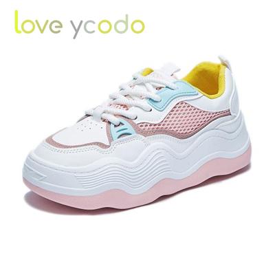 Женская весенне-осенняя удобная модная повседневная обувь на толстой подошве