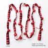 Holiday Decoration Red Christmas Ribbon Christmas Tree Decoration Bell Holiday Decor Rich Textures Versatile Decoration