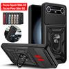 Сдвижная крышка камеры для Tecno Spark Slim 4G Pova Slim 5G Чехол Кольцо Подставка Держатель Полностью Защитный Ударопрочный Чехол для Телефона Capa Funda
